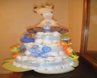 	baby animal diaper cake