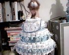 baby boy & girl diaper cakes