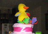 	duck diaper cake