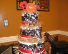 love 4 basketball diaper cake!