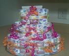 	My very first girly girl diaper cake