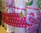 savannah's special pink diaper cake