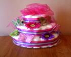 springtime butterfly diaper cake