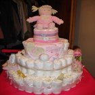 	butterfly diaper cake