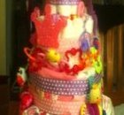 Princess and Butterflies Diaper Cake