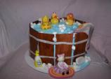 Rubber Duckies Baby Shower Cake