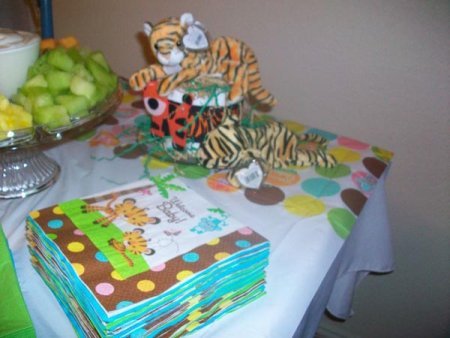 jungle baby shower napkins