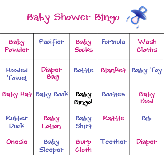 baby shower bingo baby shower bingo