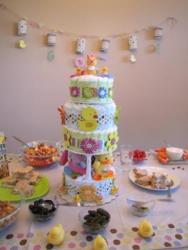 View - Yellow Ducky Diaper Cake