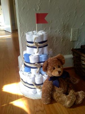 Nautical Diaper Cake