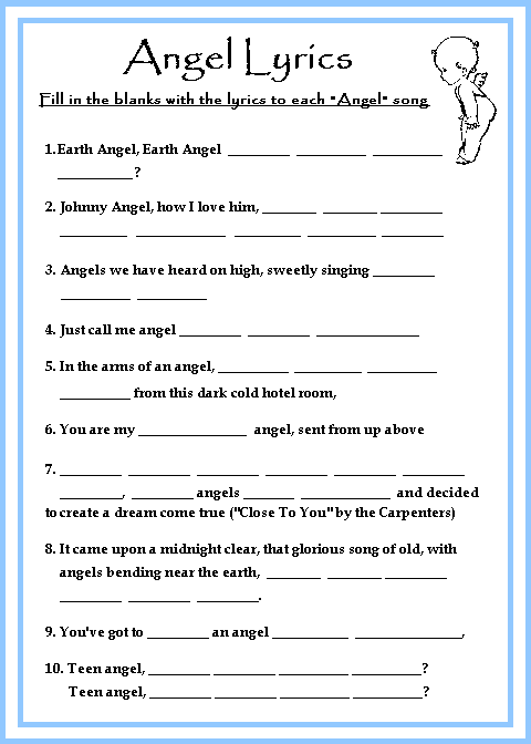 Print & Play this fun Angel Baby Shower Game!