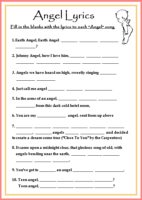 Boy, Girl or Twins Angel Baby Shower Game