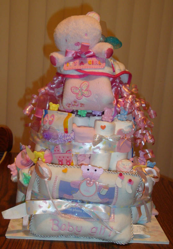 Diane's Baby Girl Diaper Cake