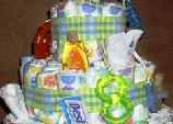 	baby necessities diaper cake