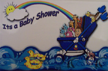 noahs ark baby shower invitation