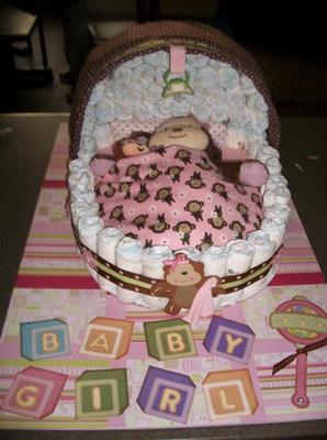 Bassinet Diaper Cake