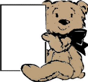 Teddy Bear Baby Shower Favor Card