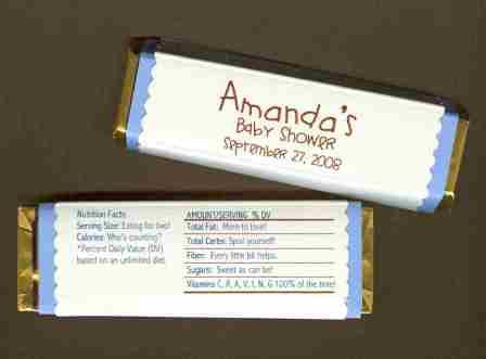 Baby Shower Candy Bar Wrapper