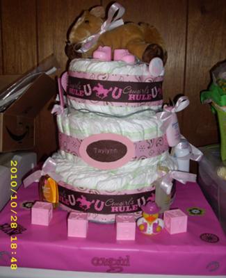	Cowgirl Diaper Cake