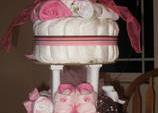 creative diaper cake