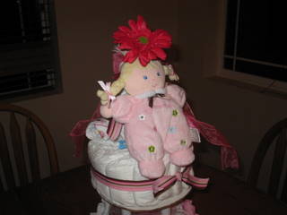 creative diaper cake