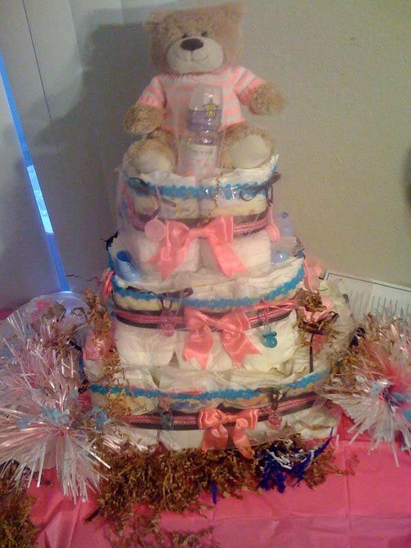 Jaja's cute girl diaper cake