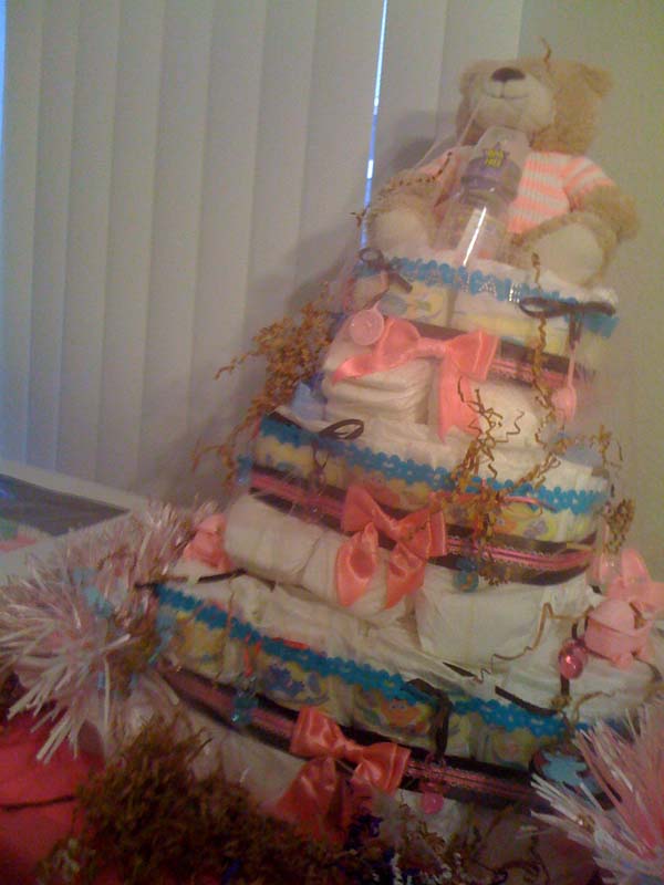 Jaja's cute girl diaper cake