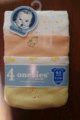 4-pack of onesies