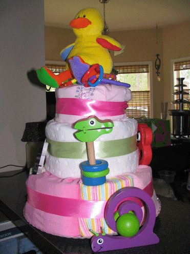 Duck Baby Shower Cake