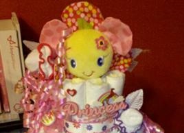 Flower Princess Diaper Cake