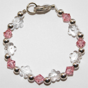 flower garden baby bracelet