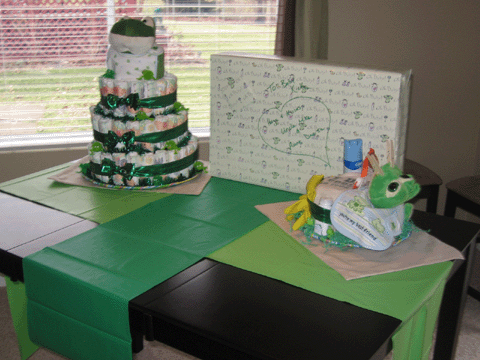 frog baby shower ideas