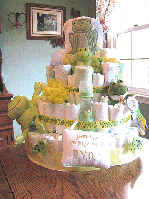 baby shower. Frog Baby Shower Cake