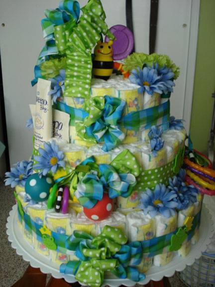 Flower Diaper Cake