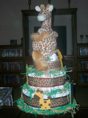 Giraffe hotsell diaper cake
