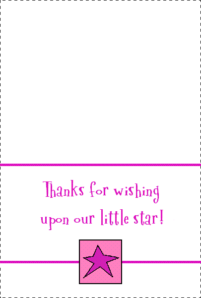 After you print one of these free baby shower thank you cards out for each 