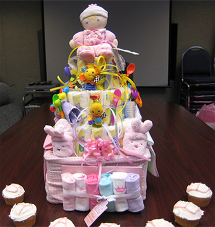 girl nappy cake ideas