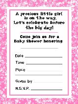 baby girl shower invitations