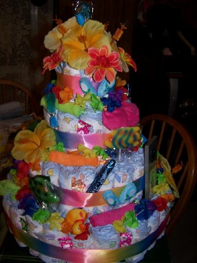 baby diaper cake