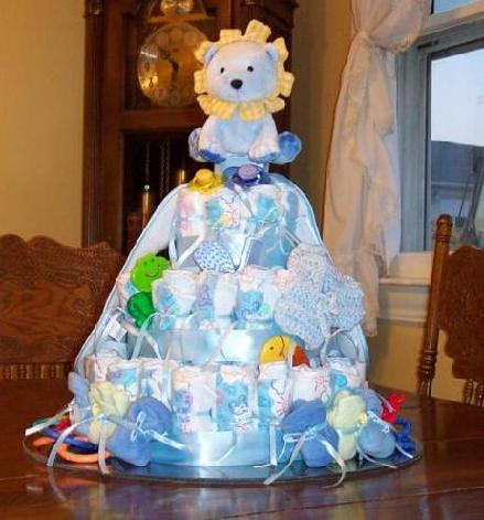 how to make a diaper cake pictures