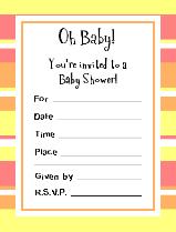printable baby shower invitation