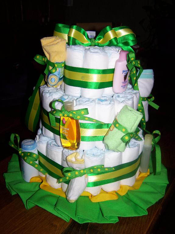 John Deere Diaper Cake