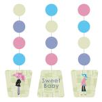 Mod Mom Baby Shower Hanging Cutout