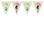 Mod Mom Baby Shower Flag Banner