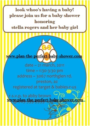 owl invitations