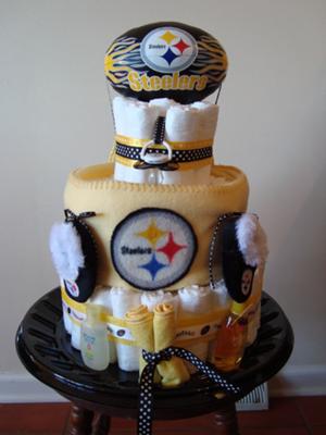 Pittsburgh Steelers Diaper Cake