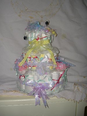 preemie diaper cake for twins