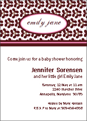 Sample Baby Shower Invitation