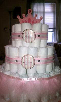 princess diaper cake