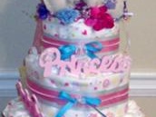 Princess Theme Diaper Cake